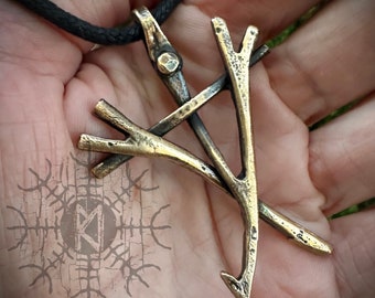 Stick Figure, Blair Witch Project, Bronze Stick Figure, Stickman, Stick Figure Pendant Necklace