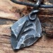 Forged Iron Fehu Feoh Fe Rune Viking Amulet Runic Nordic Pendant ...