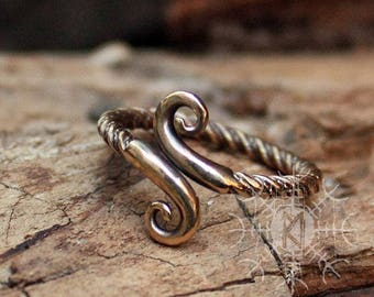 Wikinger Ring Infinity Symbol Damen Handarbeit Amulett Größenverstellbar Ring 5-7 US