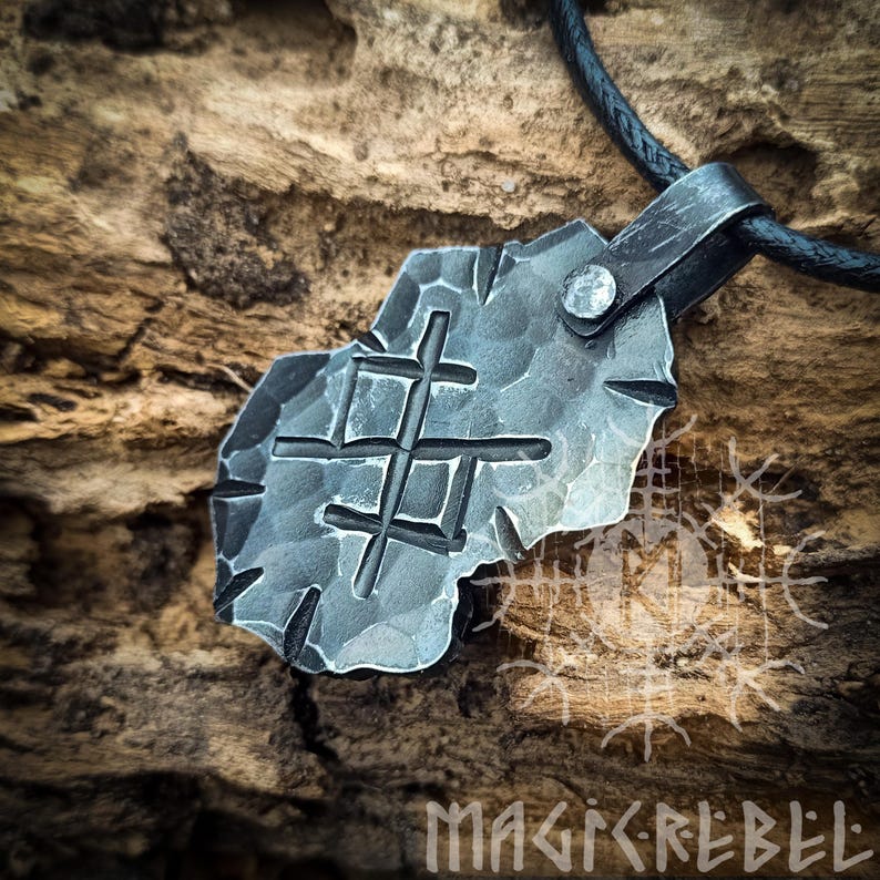 Infinity Runes Infinite Love Rune, Forged Iron Eternal Love Rune, Gebo Jera Viking ...