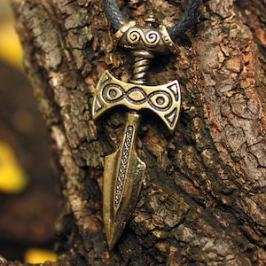 Pendentif Talos, Talos en bronze, collier pendentif 3D The Elder Scrolls Game Series image 3