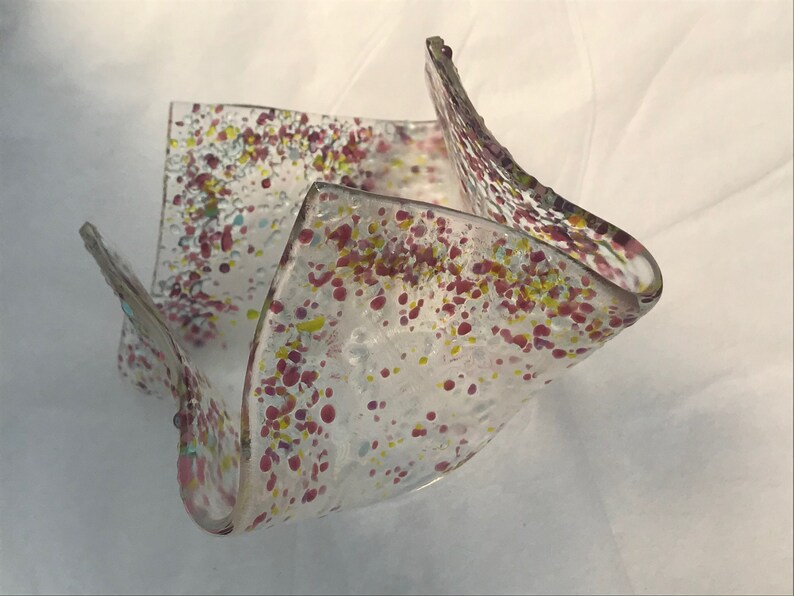 Glass Handkerchief Drape Candle Holder Etsy UK