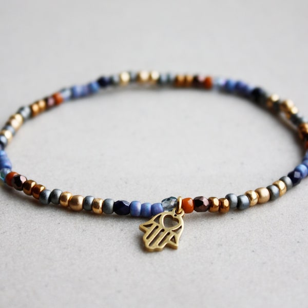 Hamsa Armband - Bohemian Schmuck - Yoga Geschenke - Perlenarmband - Freundschaftsarmband - Mindfulness