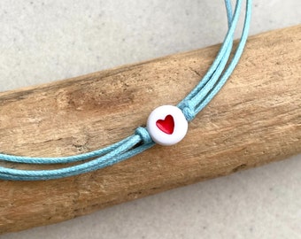 Heart Wish Bracelet, Friendship Bracelets, Cotton Love Bracelets, For Besties, Gift Mother’s Day