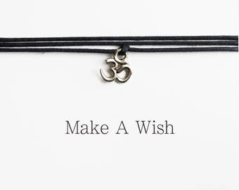 Ohm Bracelet - Bohemian Jewellery, Friendship Bracelets, Boho Style Jewelry, Om Charm, Yoga Gift, Gypsy Accessories