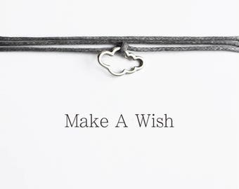 Wolk Wens Armband, Wensarmband Wolkje, Make A Wish Armbanden, Boho Sieraden, Kleine Cadeautjes