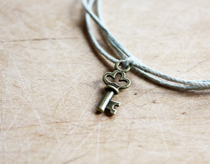 Boho Style Make A Wish Key Bracelet Friendship Bracelets Bohemian Jewellery Bronze Key Charm Choose Color