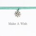 Snowflake Make A Wish Bracelet, Winter Jewelry, Friendship Bracelets, Ice Crystal, Christmas Gift, Stocking Stuffer, Snow Charm 