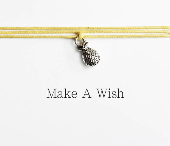 Make A Wish Cadeautjes Sieraden Armbanden Bedelarmbanden Vrolijke Cadeautjes Ananas Wens Armband Wensarmbanden 