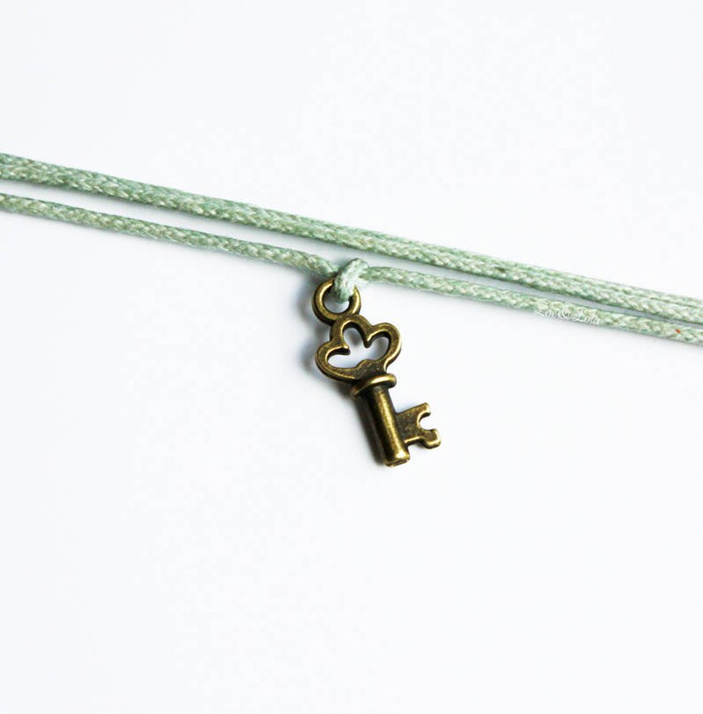Boho Style Make A Wish Key Bracelet Friendship Bracelets Bohemian Jewellery Bronze Key Charm Choose Color