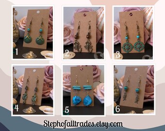 Inspired by Pirates! Captain Jack Sparrow Earrings! Unique Gift | Dangle Earrings