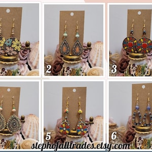 Colorful Bohemian Earrings | Great Gift |Hippie | Unique
