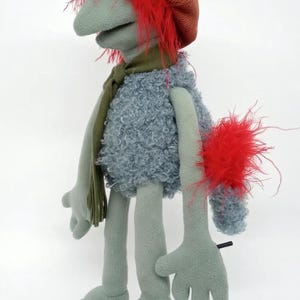 Muppet Replica Boober Fraggle Puppet, Articulated Faux Fur Character with Detachable Rods