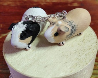 Your own custom necklace - Little guinea pig necklace - polymer clay - handmade personalized gift with a guineapig