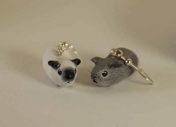 Little Guinea Pig Dandling Earrings Polymer Clay Cute Jewelry Christmas Gift Idea Stocking Stuffer Etsy Canada