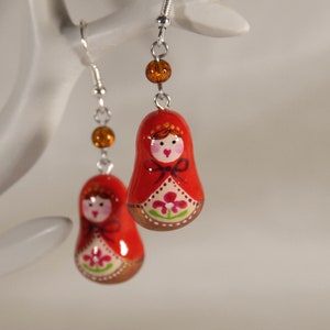Boucles d'Oreille Poupée Russe