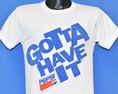 90s Pepsi Gotta Have It Logo Soda Cola White t-shirt Small