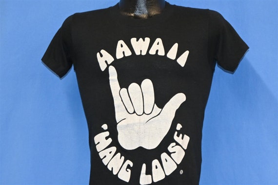 80s Hawaii Hang Loose Shaka Hand Sign Surfing t-s… - image 1