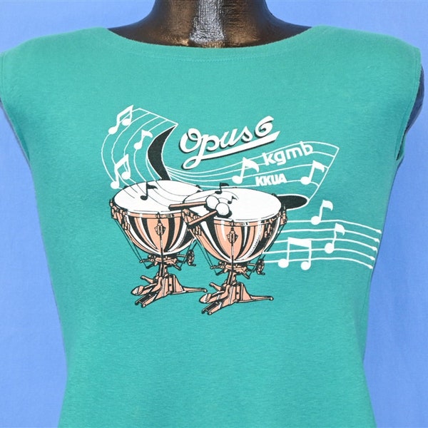 80s Opus 6 Honolulu Symphony Run Hawaii Race t-shirt Muscle timbales, petit