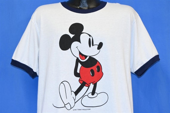 70s Mickey Mouse Walt Disney Cartoon Character Ringer… - Gem