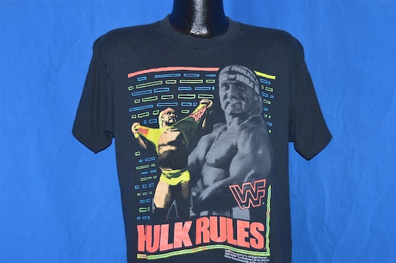 90s Hulk Hogan Rules WWF T-shirt Large 