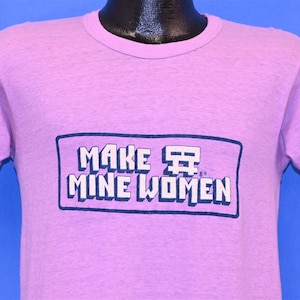 70s Make Mine Women Double Female Gender Symbol Feminist t-shirt Small