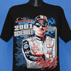 Y2K Dale Earnhardt Winston Cup Series 2001 NASCAR Racing t-shirt Medium