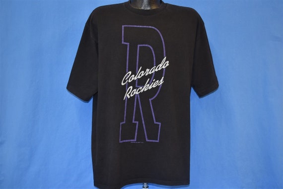 90s Colorado Rockies Logo Starter MLB Baseball t-… - image 2