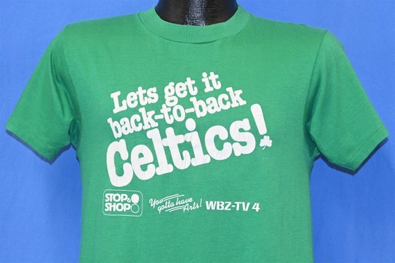 80s Boston Celtics Back To Back WBZ-TV4 NBA Baske… - image 1