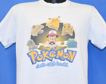 T-shirt Pokemon Gotta Catch 'Em All Pikachu des années 90, Anime Ash Ketchum pour enfant, très grand