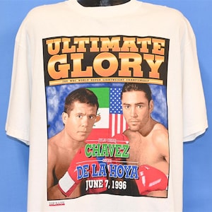 90s Chavez Vs De La Hoya Ultimate Glory WBC Lightweight Boxing Championship t-shirt Extra Large