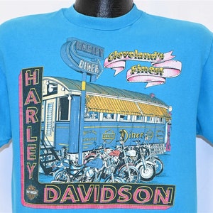 80s Harley-Davidson Motorcycle Cleveland&#39;s Finest Southeast Ohio Harley Owner&#39;s Group t-shirt Medium