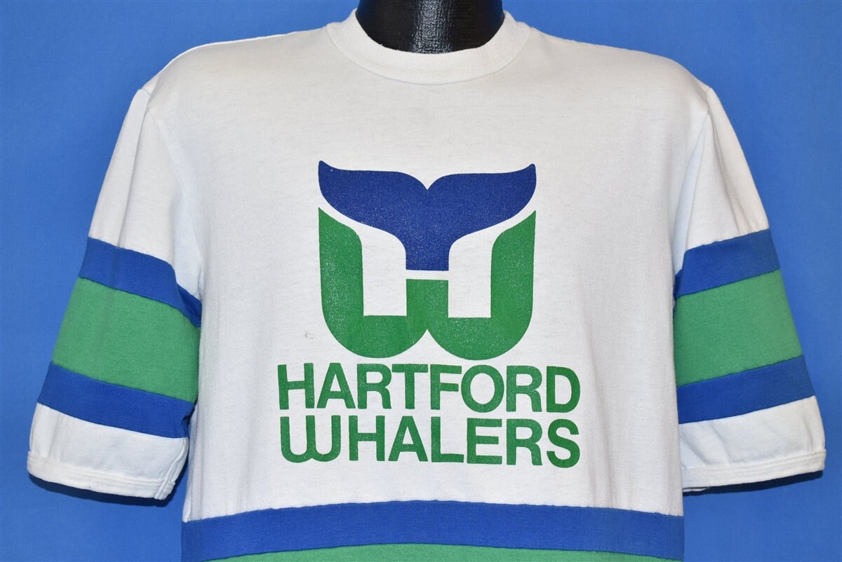 CustomCat Hartford Whalers Vintage 90's Crewneck Sweatshirt Ash / 3XL