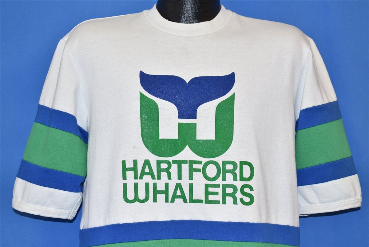 New England Whalers WHA white vintage hockey jersey