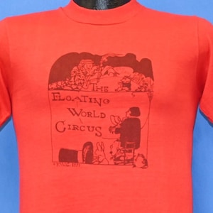 70s Floating World Circus Clown Magician Red Soft t-shirt Small