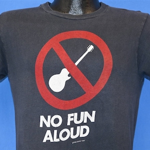 80s Glenn Frey No Fun Aloud Tour 1982 Guitar Rock Band t-shirt Small