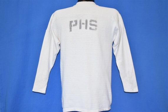 40s PHS Stenciled Sports Jersey Off White t-shirt… - image 5