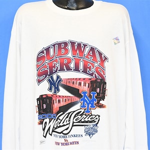 Y2K New York Yankees Mets Subway Series 2000 World Series MLB Baseball NWT T-shirt groot