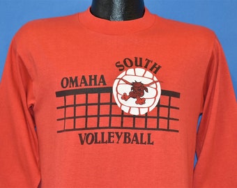 90s Omaha South Packers Volleyball Mascot High School Nebraska t-shirt Medium