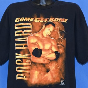 90s Dwayne The Rock Johnson WWF Come Get Some Wrestling t-shirt Extra Large