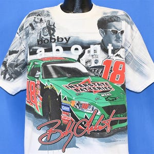 Y2K Bobby Labonte #18 Interstate Batteries NASCAR Racing All Over Print t-shirt Large