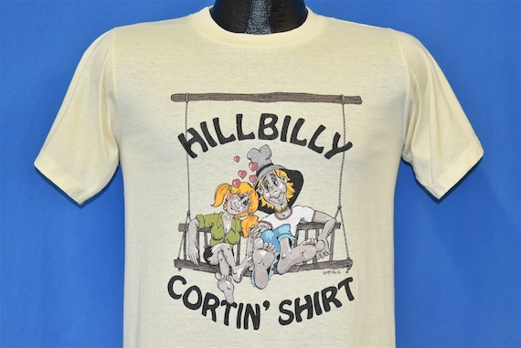 80s Hillbilly Cortin Shirt Swing Funny t-shirt Sma
