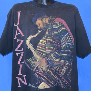 90er Jahre Jazzin Charles Bibbs Inland Empire Music Festival T-Shirt Extra Large