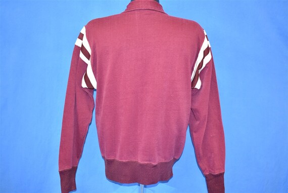 50s Southern Athletic Maroon And White Pull Over … - image 3