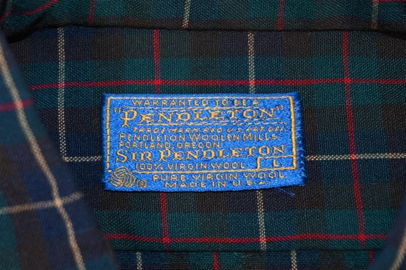 50s Pendelton Macleod Tartan Wool Men's Button Do… - image 6