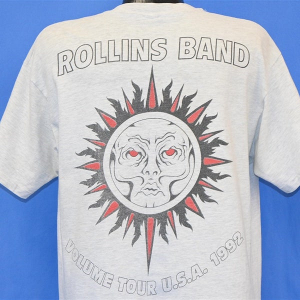 90s Henry Rollins Band Volume Tour 1992 Search & Destroy Sun Silence Sucks End of Silence t-shirt Extra Large