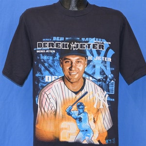 jaren 90 Derek Jeter New York Yankees MLB Baseball Shortstop T-shirt met grote print, medium