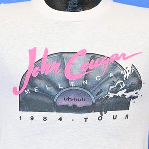 80s John Cougar Mellencamp 1984 US Tour Uh-Huh Sleeveless t-shirt Small