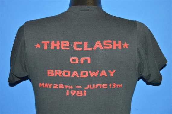 80s The Clash 1981 t-shirt Tシャツ 80s the Clash on Broadway 1981 T-shirt Medium - Etsy