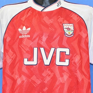90s Adidas Arsenal Football Club JVC Soccer Gunners Home Jersey t-shirt Large